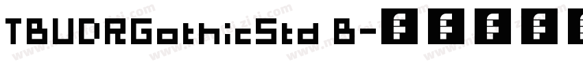 TBUDRGothicStd B字体转换